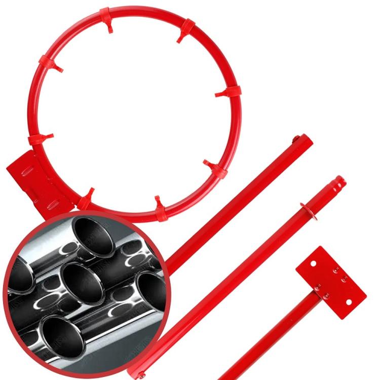 Set Canestro Basket Cerchio Rete + Palla Con Base Tabellone Gioco Bambini |200Cm