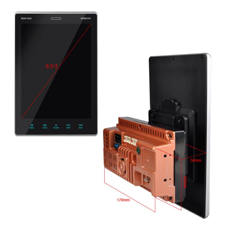 AUTORADIO ANDROID STEREO AUTO 2 DIN UNIVERSAL WIFI SCHERMO 9.5" VERTICALE TABLET