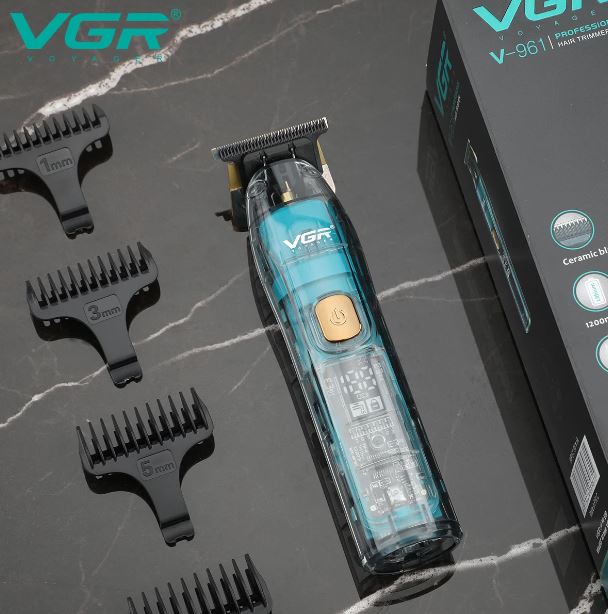 Vgr V-961 Rasoio Tagliacapelli Professionale Regola Barba Display Elettrico Zero