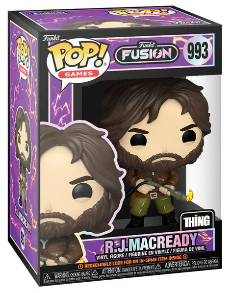 Funko Fusion Pop ! Games La Cosa (993) R.J. Macready Vinyl Figure 9Cm Collezione