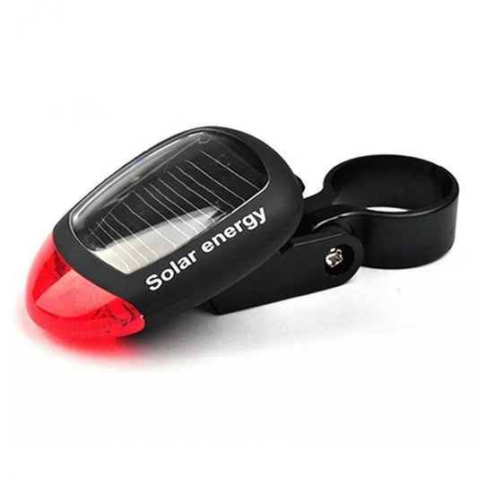 Luce Led Ad Energia Solare Faro Posteriore Bici Fanale Attacco Universale Rosso