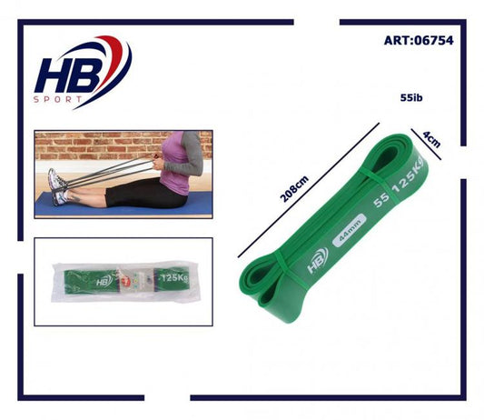 BANDA ELASTICA FASCE FORZA BANDE ELASTICHE RESISTENZA ALLENAMENTO FITNESS | 55KG