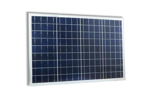 Pannello Solare Fotovoltaico Celle Silicio Modulo 50W 50Watt 12V Pinze Batteria