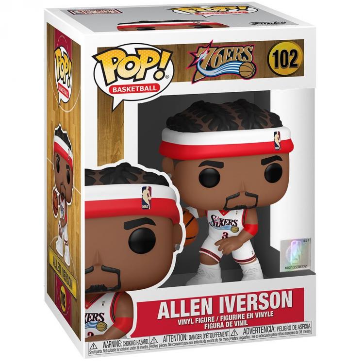 Funko Pop Nba Legends 102 Allen Iverson Sixers Home Vinyl Action Figure Statua