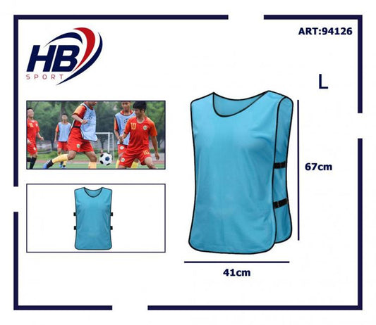 CASACCA SPORTIVA CALCIO PETTORINA CALCETTO FRATINO ALLENAMENTO SPORT AZZURRA - L