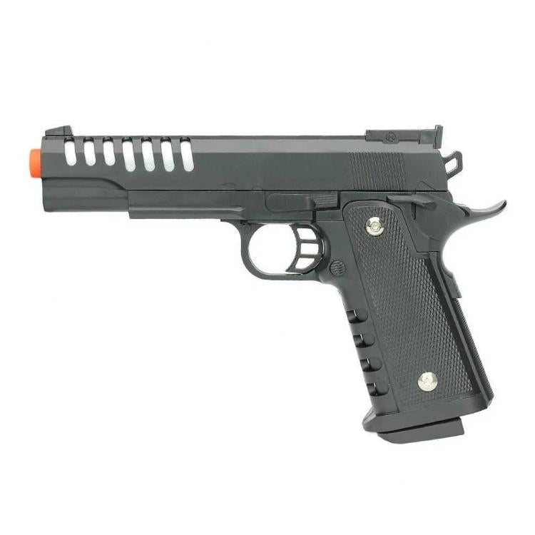 Pistola Giocattolo Spara Pallini 6Mm Air Soft Replica Con Piombini Plastica A007