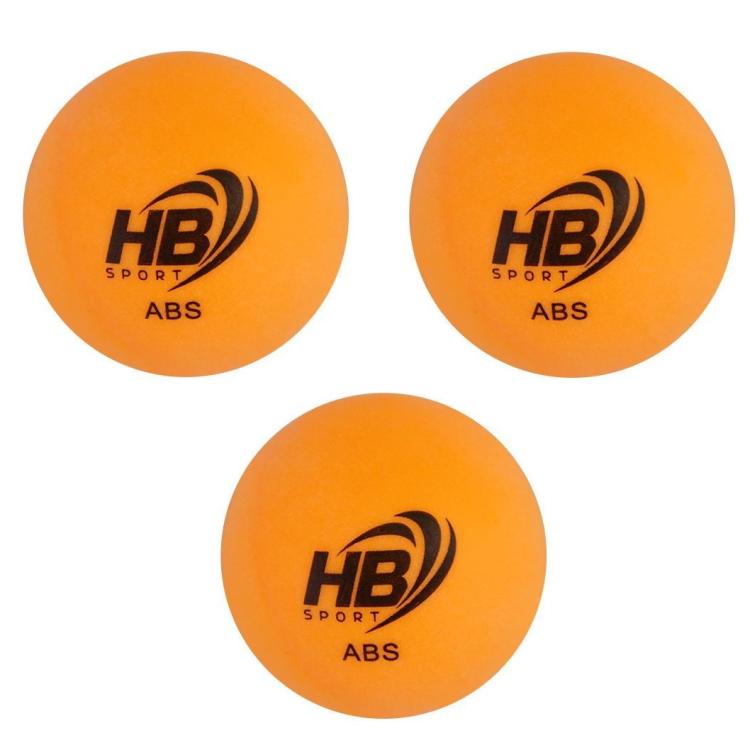 Hb 3Pz Palline Ping Pong Abs Palle Tennis Da Tavolo Sport Allenamento Arancione