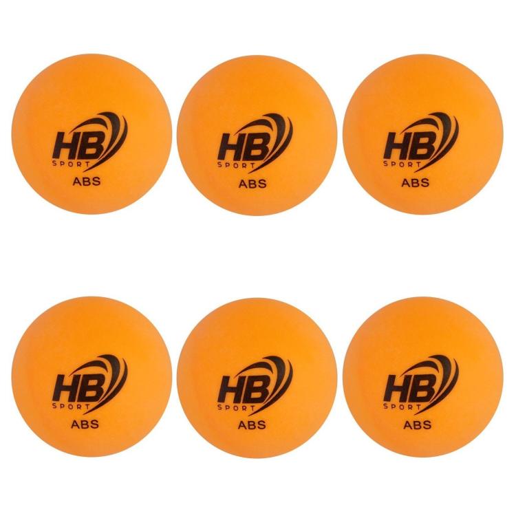 Hb 6Pz Palline Ping Pong Abs Palle Tennis Da Tavolo Sport Allenamento Arancione