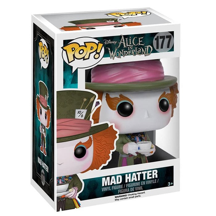 Funko Pop ! Disney: Alice In Wonderland (177) Mad Hatter Figure Cappellaio Matto