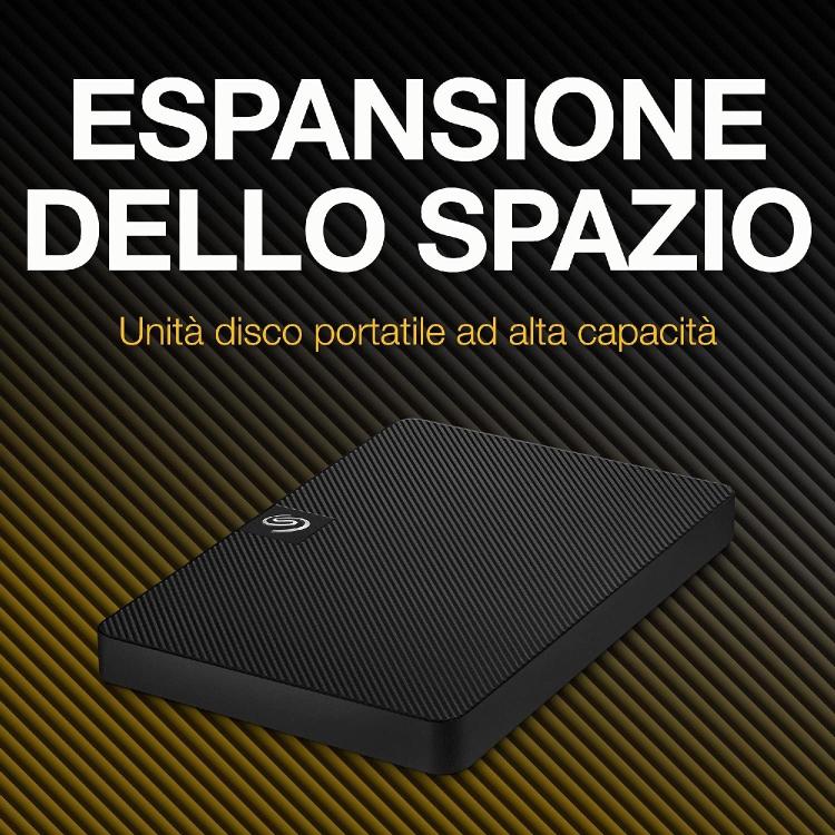Seagate Expansion Hard Disk Esterno 2Tb Hdd 2.5" Usb 3.0 Per Pc Mac Notebook Ps5