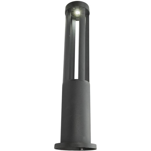 Lampione Giardino Lampada 12W Led Per Esterno Nero Lampioncino Luce Fredda Es28