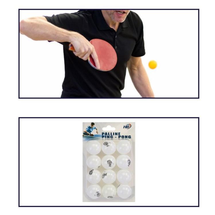Hb 12Pz Palline Da Ping Pong Palle Per Tennis Da Tavolo Sport Allenamento Bianco