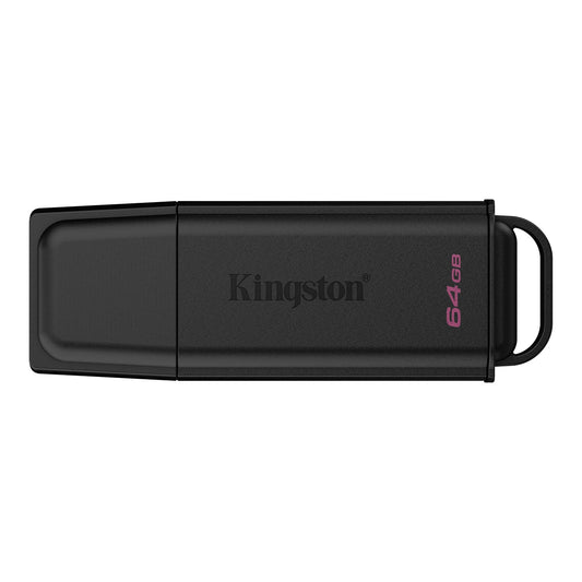 Kingston Pendrive 64GB DTXG2/64GB DataTravel Exodia Gen.2 USB-A 3.2 Chiavetta Type-A Memoria Drive Flash PC 200MB/s Nero/Nero