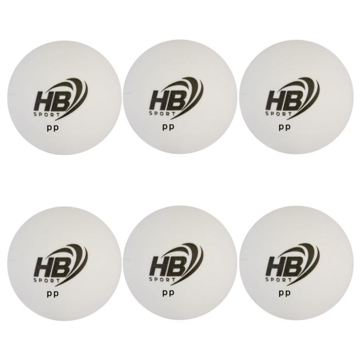 Hb 6Pz Palline Da Ping Pong Palle Per Tennis Da Tavolo Sport Allenamento Bianco