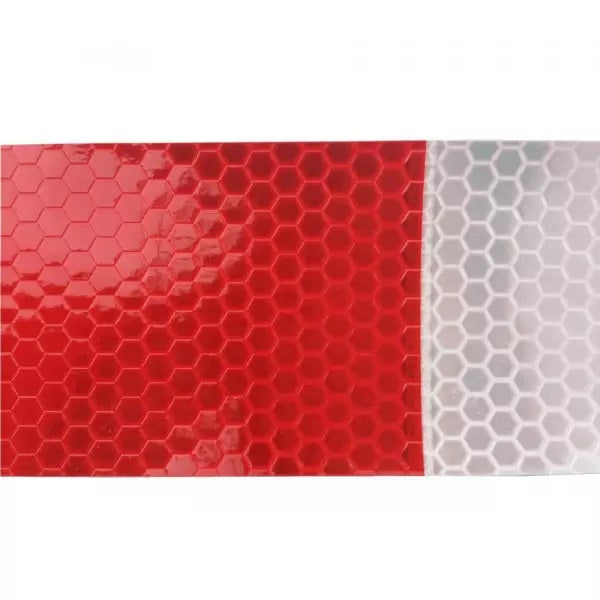 Nastro Adesivo Riflettente Catarifrangente Riflette Camion Auto 25M Bianco Rosso