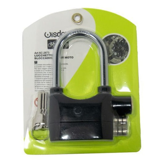 Lucchetto Lungo Antifurto Con Allarme Sonoro Per Moto Scooter Bloccadisco/Catena