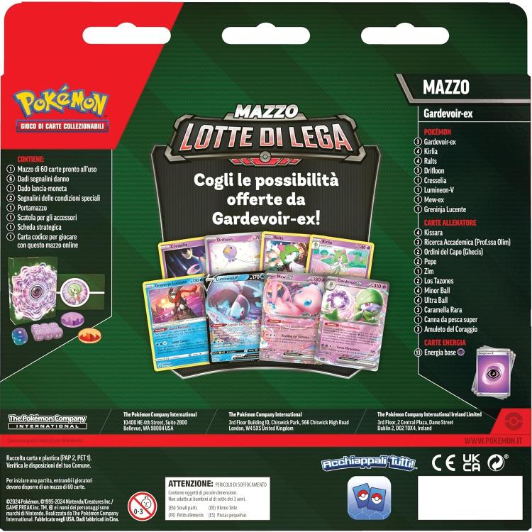 Pokemon Mazzo Lotte Di Lega (Gardevoir-Ex) Gcc Gioco Di Carte Collezionabili Ita