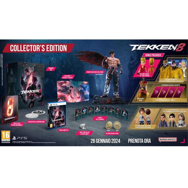 Tekken 8 Collector Edition Ps5: The Lightning Of Fate Edition Videogioco Statua