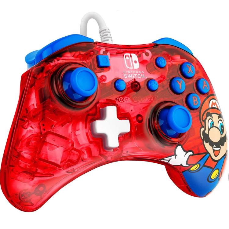 Pdp Mini Controller Nintendo Switch Wired Joystick Cavo Rock Candy Super Mario