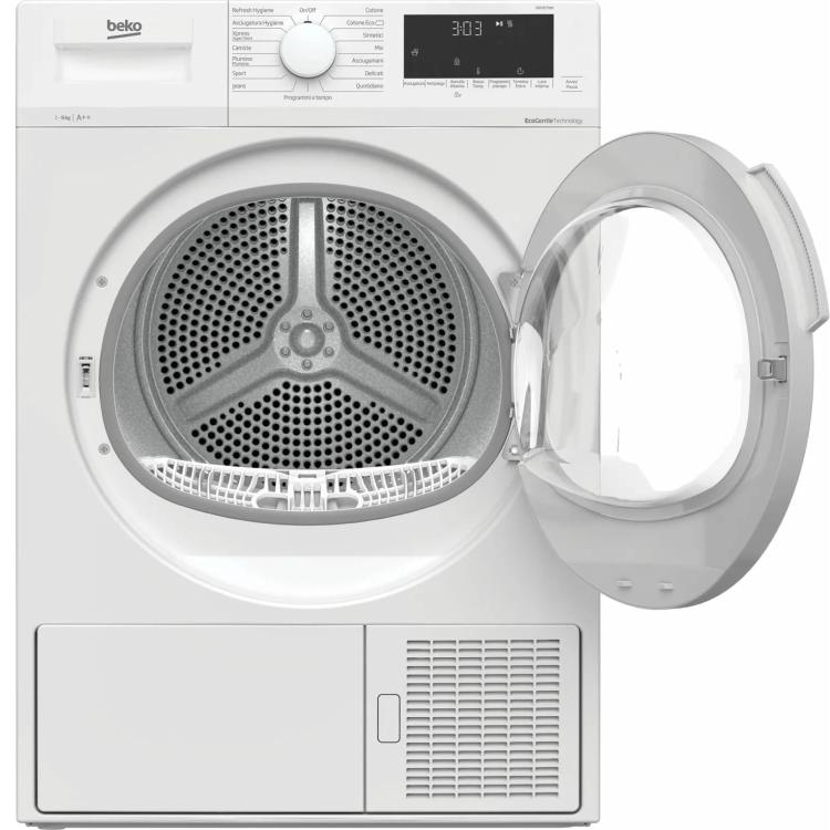 BEKO ASCIUGATRICE 9KG A++ SMART TOUCH INVERTER POMPA CALORE DIGITALE DRX927WN