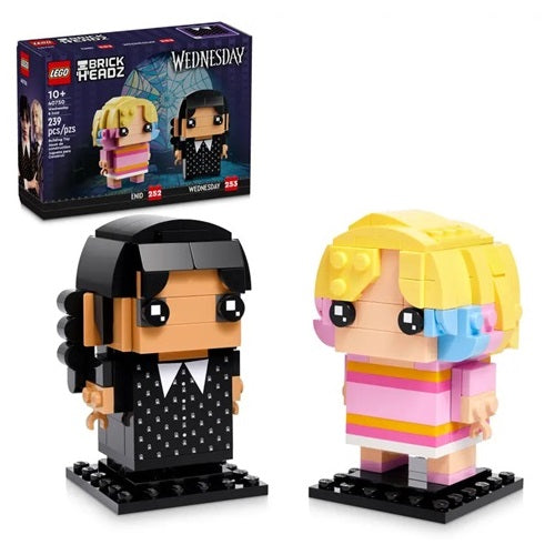 Lego - Brickheadz 40750 Wednesday (Enid & Wednesday) Mercoledì 252+253Pz - 505Pz