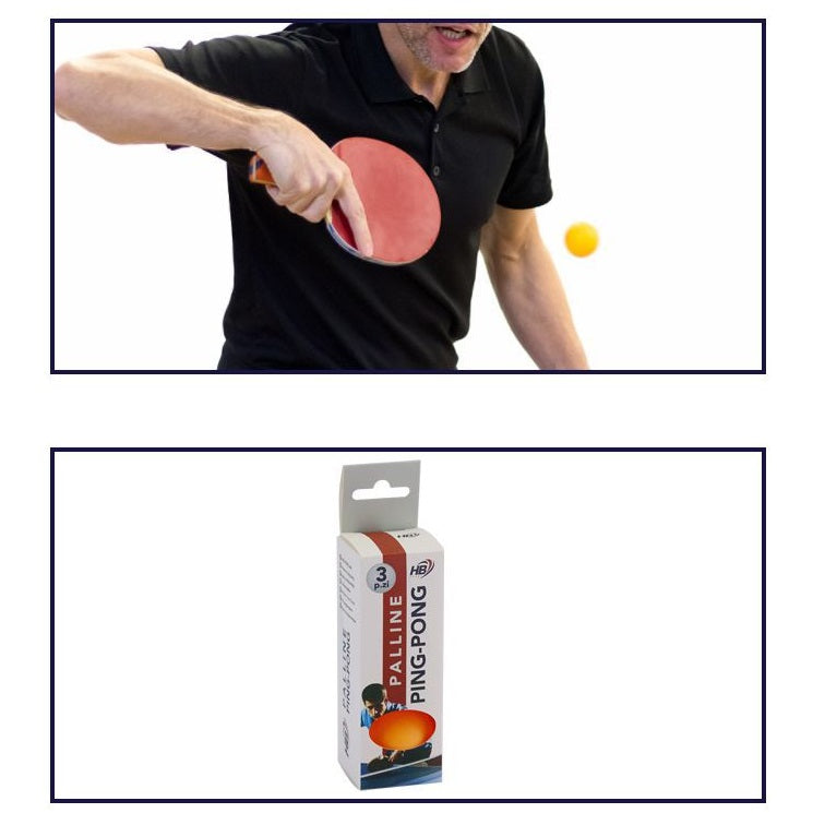 Hb 3Pz Palline Ping Pong Abs Palle Tennis Da Tavolo Sport Allenamento Arancione