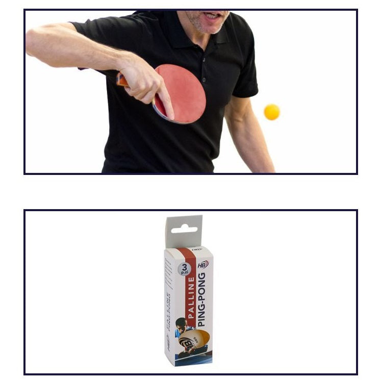 Hb 3Pz Palline Ping Pong Abs Palle Tennis Da Tavolo Sport Allenamento Bianco