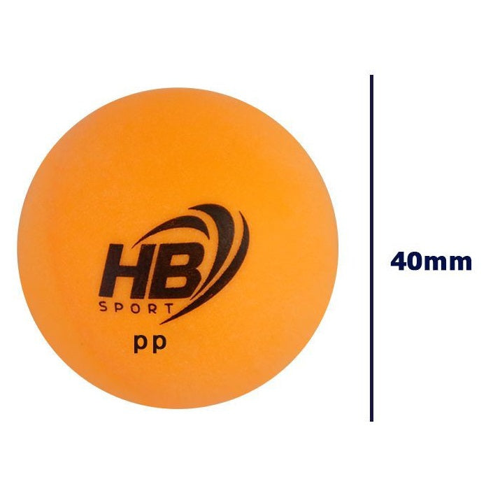 Hb Barattolo 60Pz Palline Da Ping Pong Palle Tennis Tavolo Allenamento Arancio