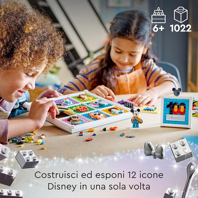 Lego 100 Anni Di Icone Disney (43221) Set 72 Idee Personaggi Minifigure Topolino