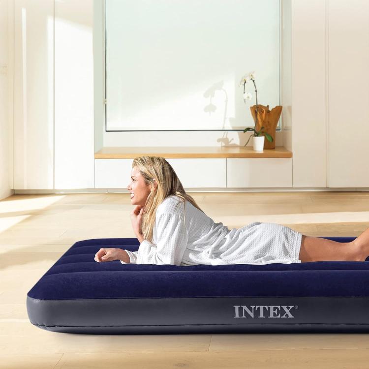 Intex Materassino Matrimoniale Gonfiabile Fiber-Tech Campeggio Mare 191X137X22Cm