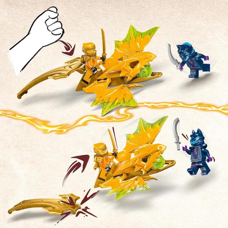 Lego Ninjago Attacco Rising Dragon Di Arin 71803 Action Figure Costruzione 27Pz