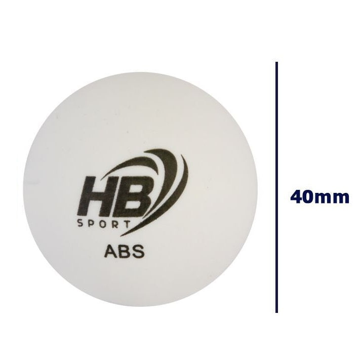 Hb 3Pz Palline Ping Pong Abs Palle Tennis Da Tavolo Sport Allenamento Bianco