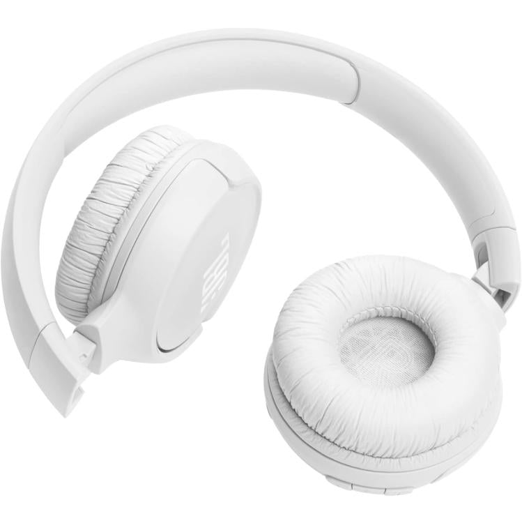 Jbl Cuffie Bluetooth Multip. On Ear Pieghevoli Wireless Ricaricabili 520Bt White