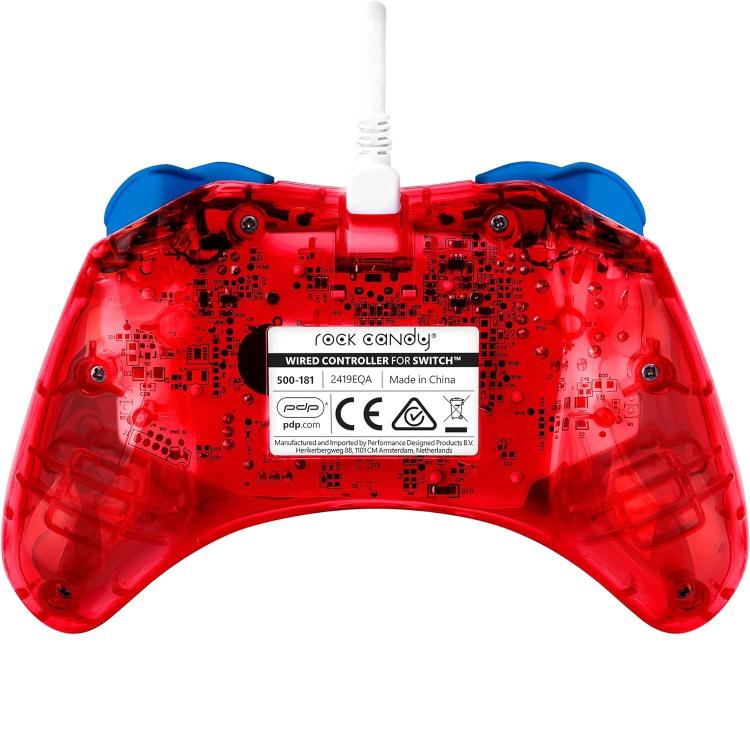 Pdp Mini Controller Nintendo Switch Wired Joystick Cavo Rock Candy Super Mario