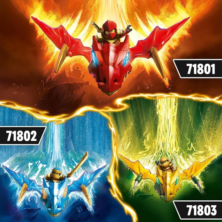 Lego Ninjago Attacco Rising Dragon Di Arin 71803 Action Figure Costruzione 27Pz