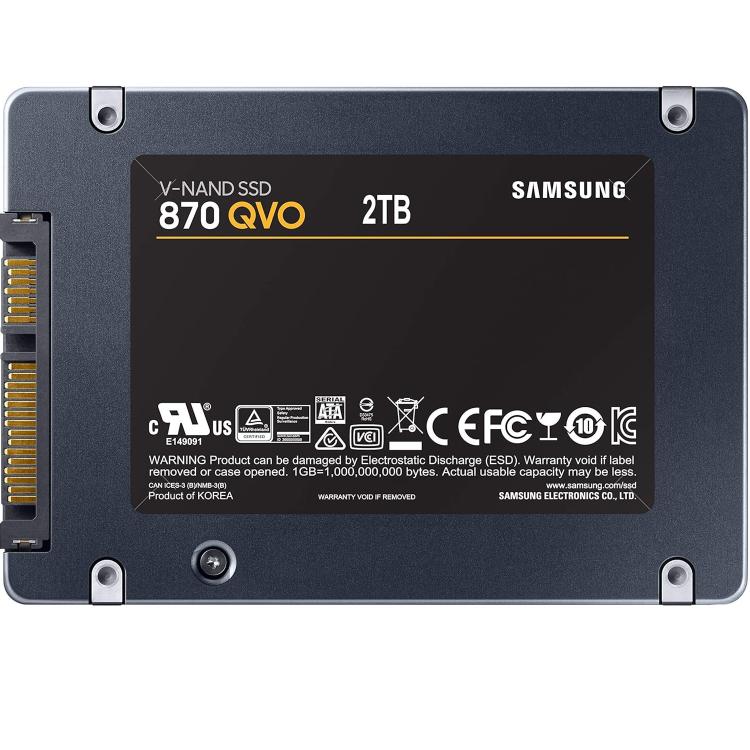 Samsung 870 Qvo Ssd Interno 1Tb Sata 2.5" Solid State Drive Pc Ps5 (Mz-77Q1T0)