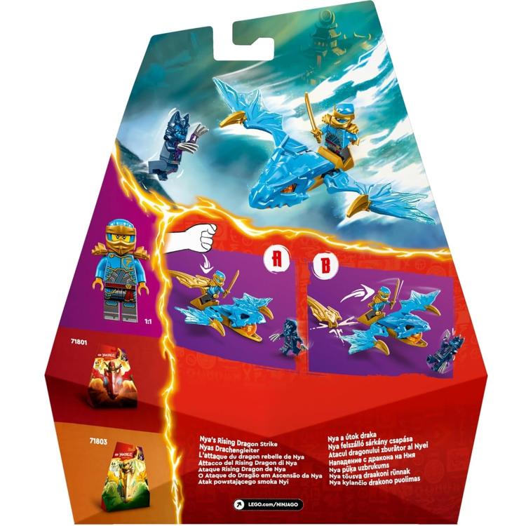 Lego Ninjago Attacco Rising Dragon Di Nya 71802 Action Figure Costruzione 26Pz