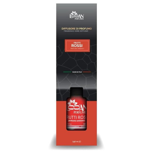 Looan Profumatore Ambiente Bastoncini 140Ml Diffusore Profumo Casa Frutti Rossi