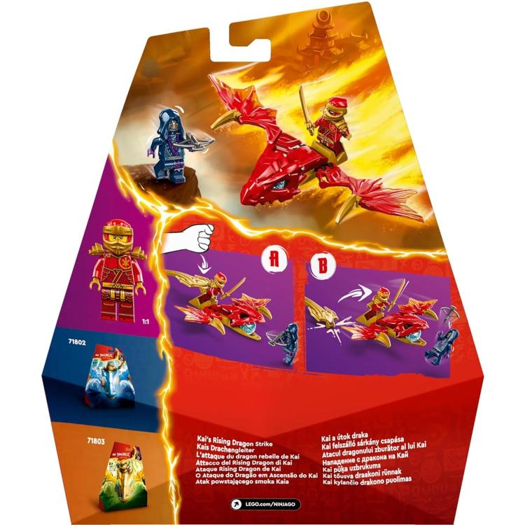 Lego Ninjago Attacco Rising Dragon Di Kai 71801 Action Figure Costruzione 24Pz