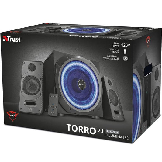 Trust Torro Gxt 688 Set Altoparlanti 2.1 Gaming Subwoofer Illuminato Telecomando