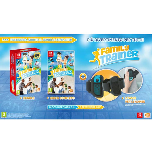 Family Trainer Nintendo Switch Videogioco Famiglia Italiano Gamba Cintura Nuovo