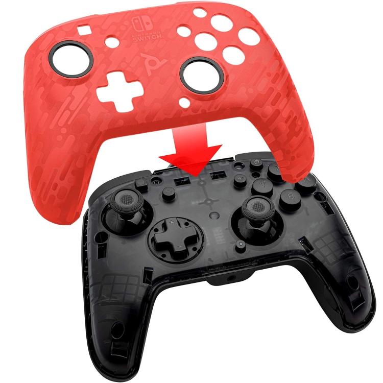 Pdp Controller Wired Nintendo Switch Con Cavo Cablato Faceoff Deluxe+ Audio Red