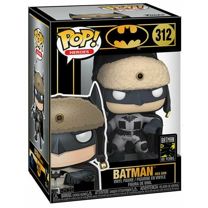 Funko Pop ! Heroes - Batman (312) Batman Red Sone Vinyl Figure 9Cm Statuetta