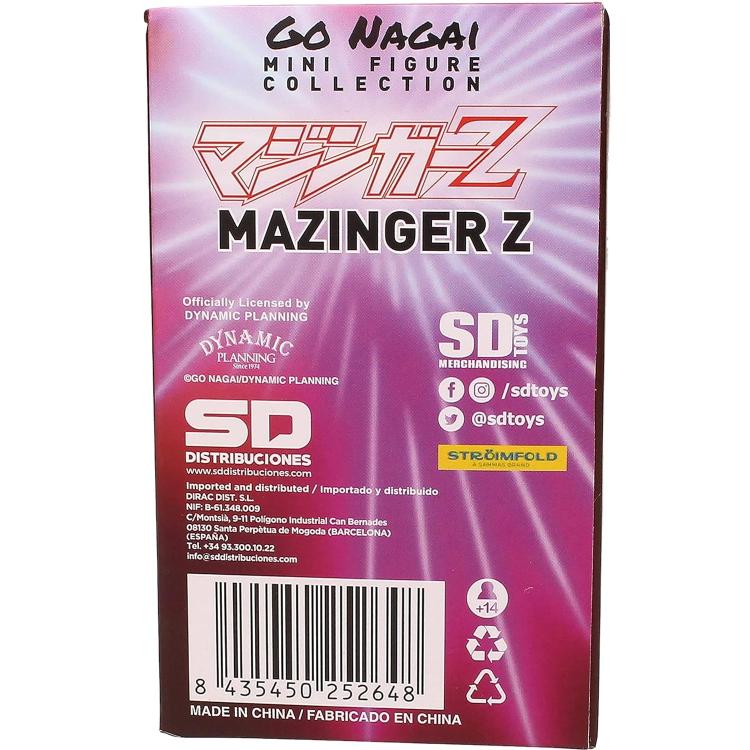 Sd Toys "Mazinger Z" Go Nagai Mini Figure Collection Figura Statua Di Gomma 9Cm