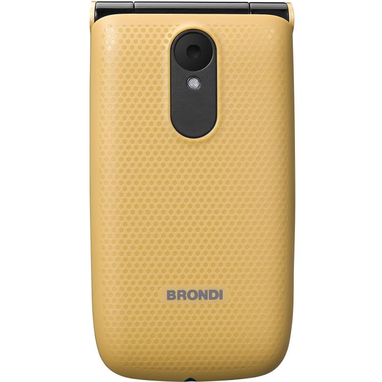 BRONDI MAGNUM 4 CELLULARE GSM FLIP MAXI DISPLAY DUAL SIM FOTOCAMERA 1.3MP ORO