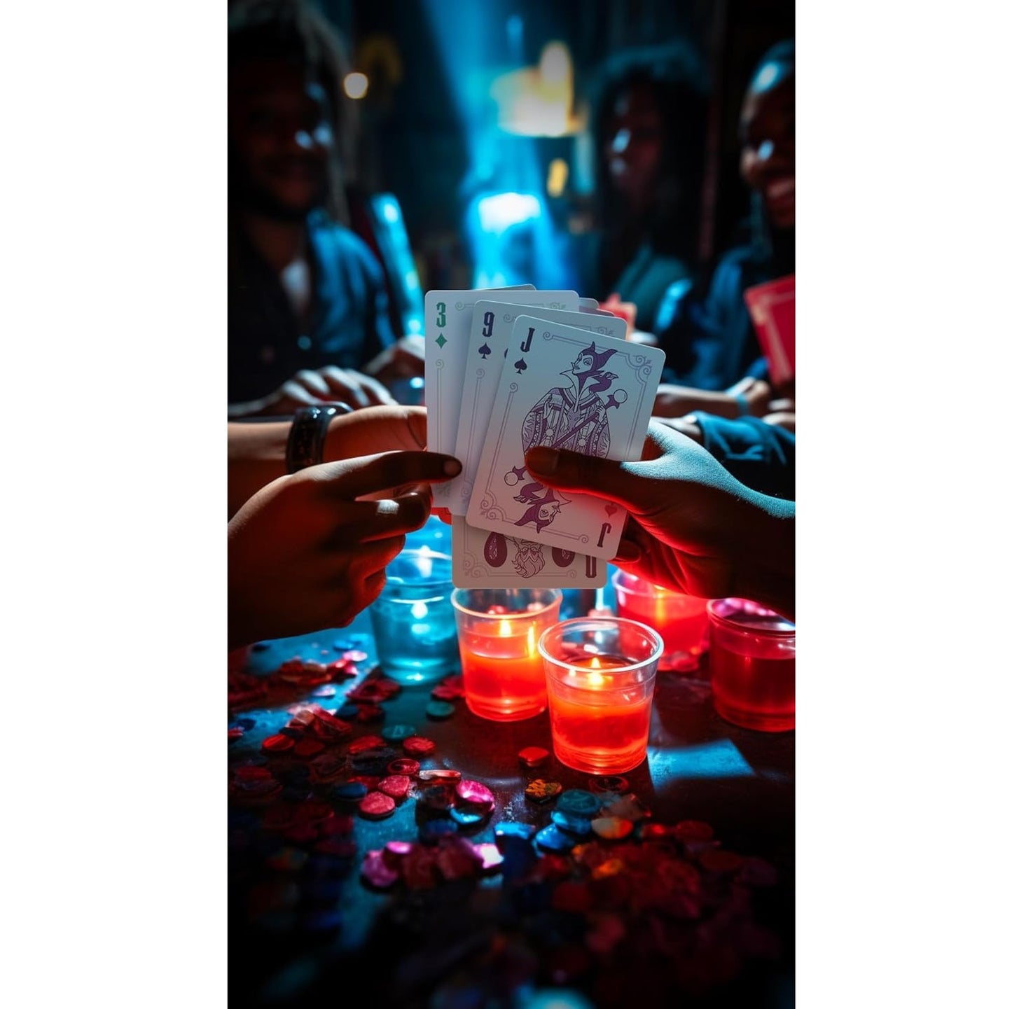 Bicycle - Disney (Disney Villains Green and Purple) Playing Cards - Mazzo di Carte da Collezione, Poker, Magia e Cardistry basato sul famoso film di Animzione Disney Cattivi (1 Mazzo RANDOM)