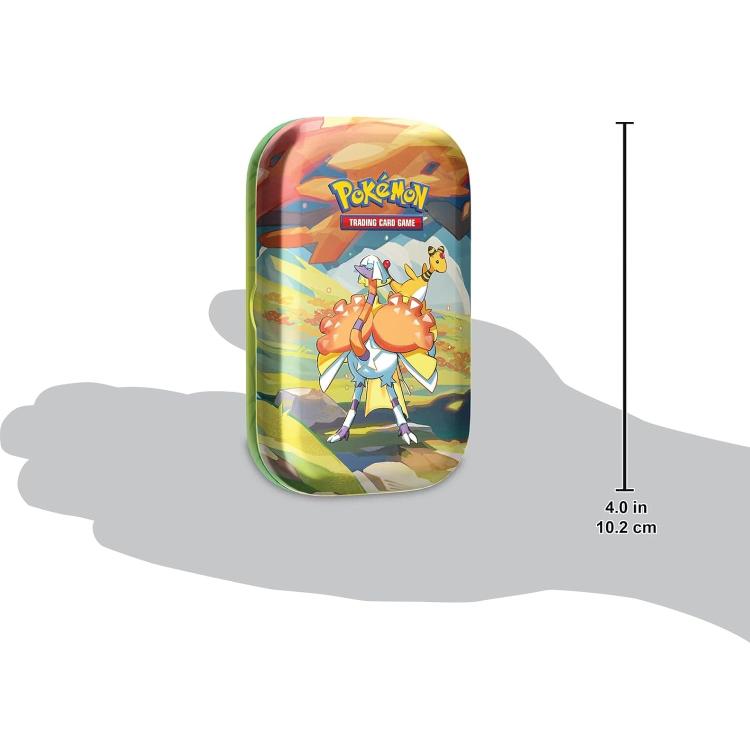 Pokemon Mini Tin: Paldea Sfavillante Collezione Gcc Tcg (Espathra-Ampharos) Ita