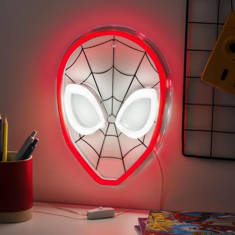 Paladone Lampada Da Tavolo/Muro (Spider-Man) Led Neon Light 26Cm 3D - Ufficiale