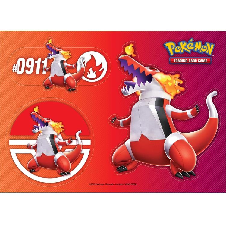 Pokémon Bauletto In Metallo Collezione Gcc Meowscarada-Skeledirge-Quaquaval Ita