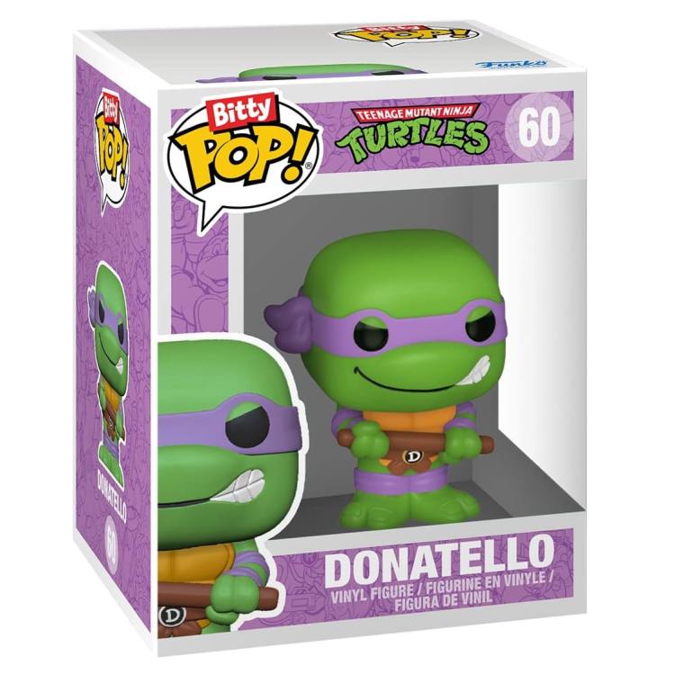 Funko Bitty Pop! Tmnt Tartarughe Ninja Turtles 4 Pack Donatello/Shredder/Baxter